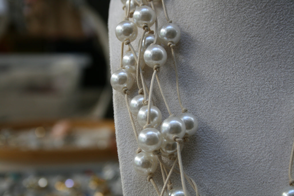 Collier multi-rangs Cascade de Lumière