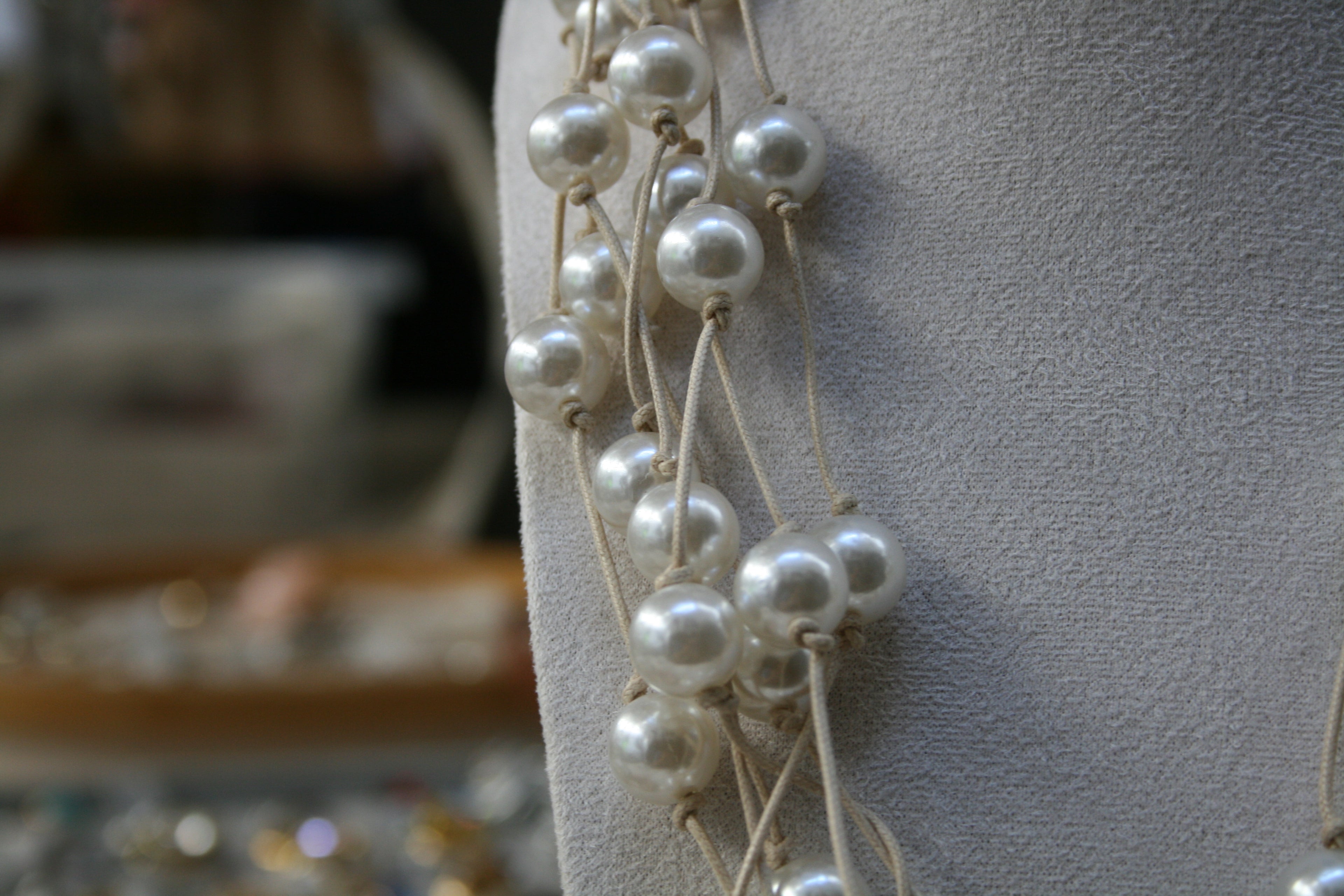 Collier multi-rangs Cascade de Lumière