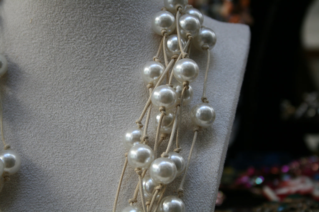 Collier multi-rangs Cascade de Lumière