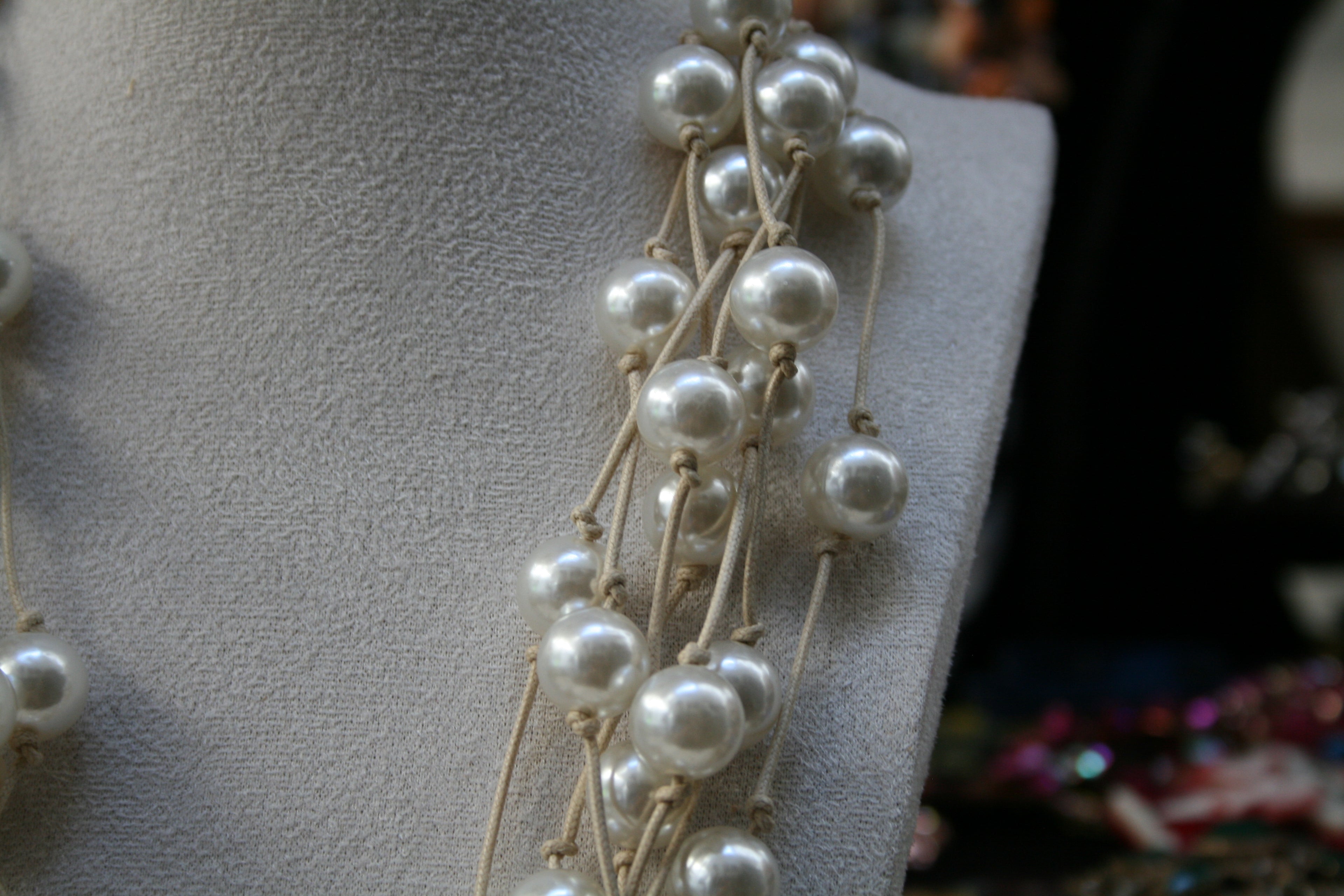 Collier multi-rangs Cascade de Lumière