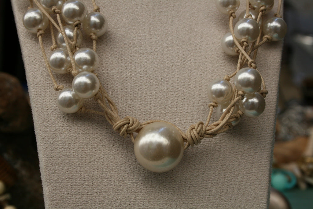Collier multi-rangs Cascade de Lumière